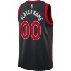 Canotte Uomo Toronto Raptors Personalizzate Jordan 2022-23 Statement Edition Nero Swingman